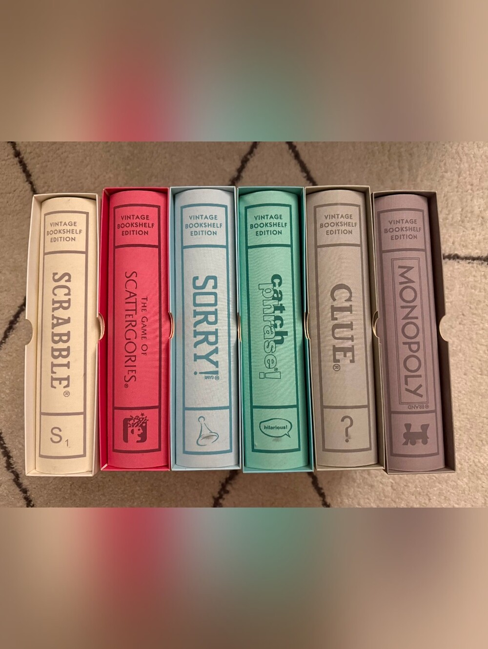 Vintage Bookshelf Edition classic board games NWT. THIS LISTING IS FOR FULL SET